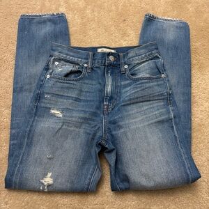 Madewell the perfect vintage Jean distressed straight leg jeans